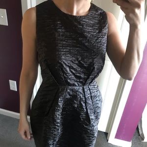Silk crepe cocktail dress